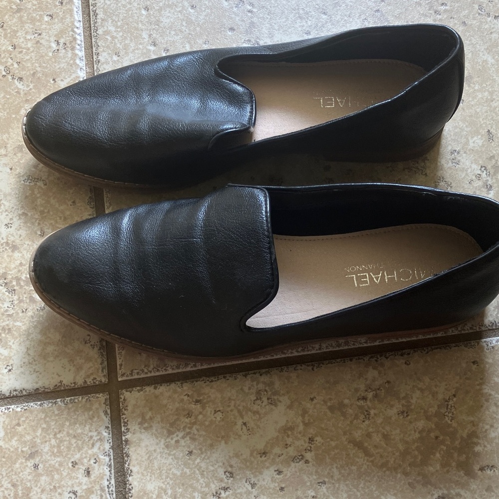 Michael Shannon Black and Brown Leather Loafers